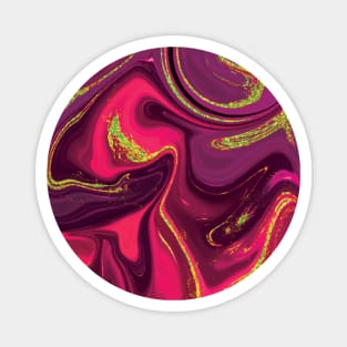 Trippy Raspberry Swirl Magnet